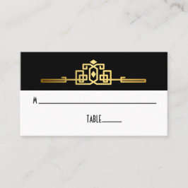 Carte Place Art déco Golden Romance