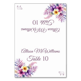 Carte Place mariage-Aquarelle Île Romance-Viande