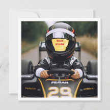 Place mon visage dans l'image, voiture de course n