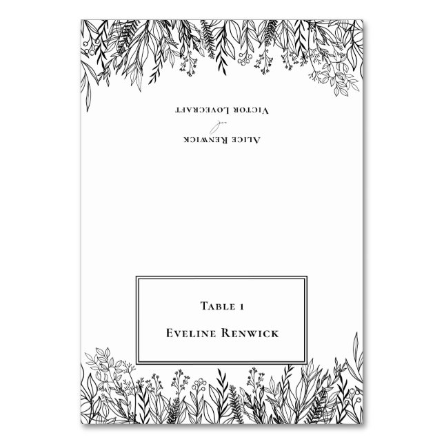 Carte Place pliable blanche et noire (Par défaut)