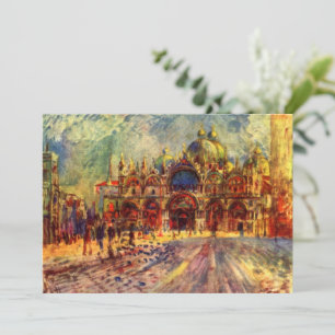 Carte Place Saint-Marc, Venise par Pierre Renoir