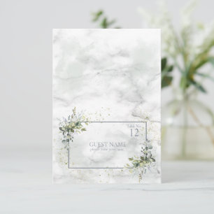 Carte Place Succulente Eucalyptus Bleu Léger