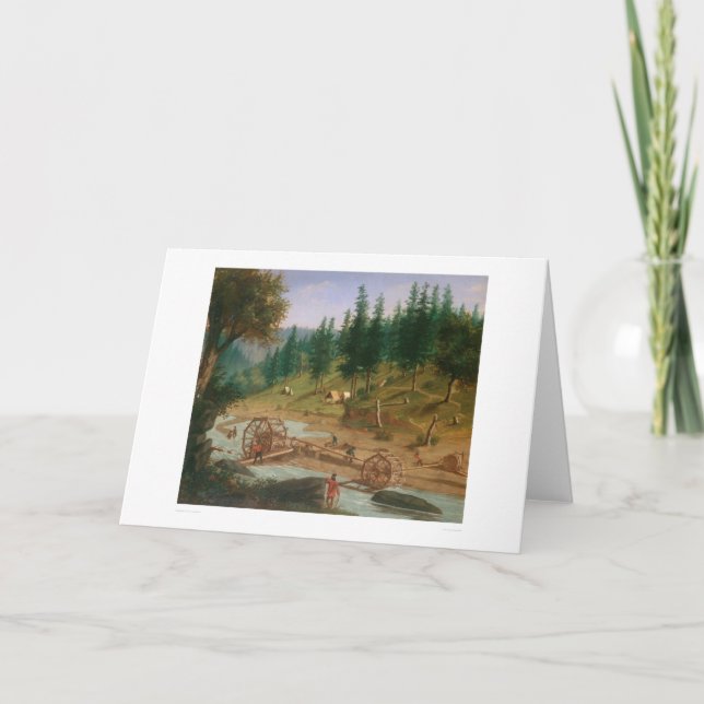Carte Placer Mining at Foster's Bar, Californie (1331A) (Devant)