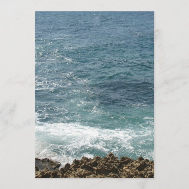 Carte Plage à l'océan (Devant)