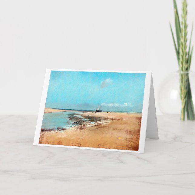 Carte Plage à Low Tide (Bouche de la rivière), Edgar Deg (Devant)