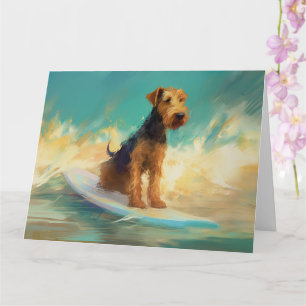 Carte Plage d'Airedale Surf Painting