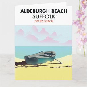 Carte Plage d'Aldeburgh Suffolk