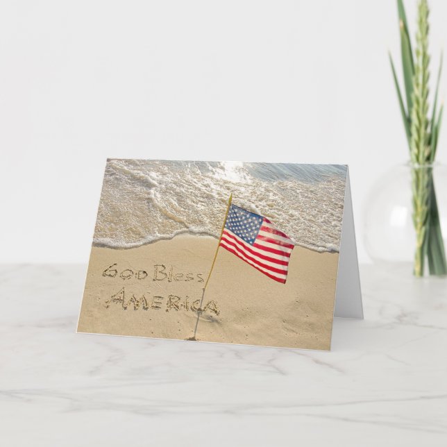 Carte Plage de God Bless America (Devant)