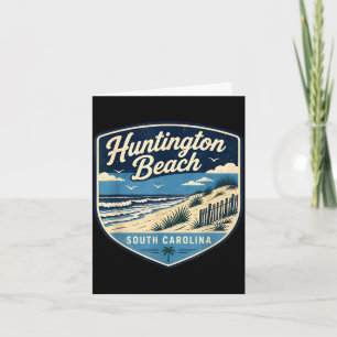 Carte plage de Huntington beach Caroline du Sud océan cô