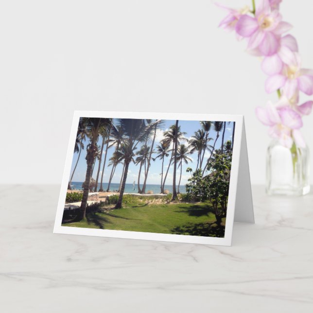 Carte Plage de la République dominicaine, Paysage des Ca (Orchidée)
