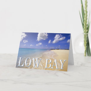 Carte Plage de Low Bay, Barbuda, Antigua Joyeux Annive