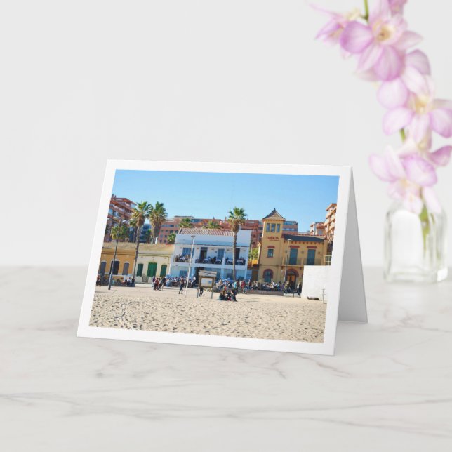 Carte Plage de Malvarossa, Valence, Espagne (Orchidée)