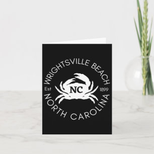 Carte Plage de Wrightsville Plage de crabe de Caroline d
