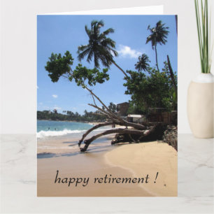 Carte plage palmiers retraite gros