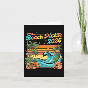 Carte Plage rétro s'il vous plaît 2026 ambiance estivale