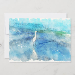 Carte Plage tropicale dans le bleu turquoise d'Aqua Turq