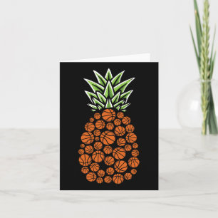 Carte Plages d'Aloha d'ananas Hawaii Basketball