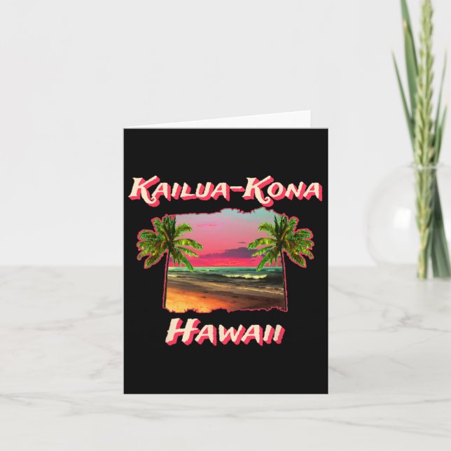 Carte Plages De Kailua-kona Hawaii (Devant)