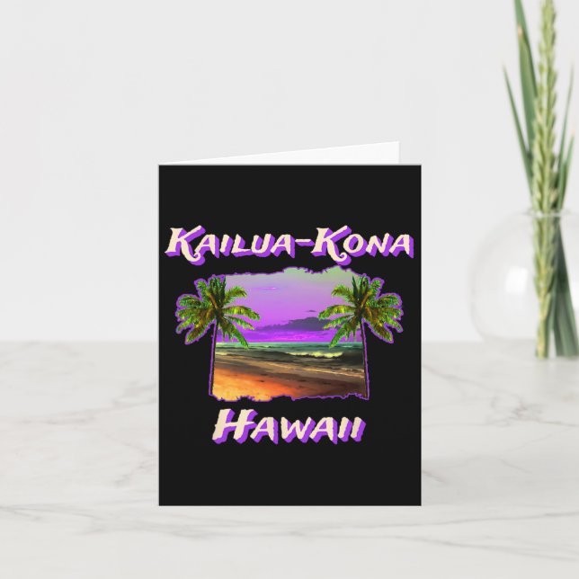 Carte Plages De Kailua-kona Hawaii 1 (Devant)