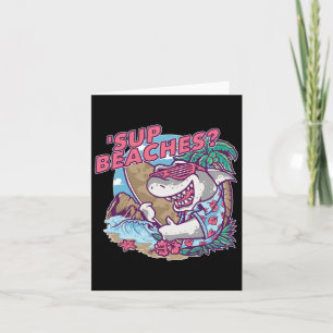 Carte Plages Sup Funny Shark Summer Beach Lover Mème Va