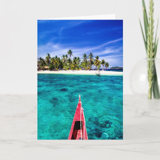 Carte Plages tropicales | El Nido, Philippines, Palawan (Devant)