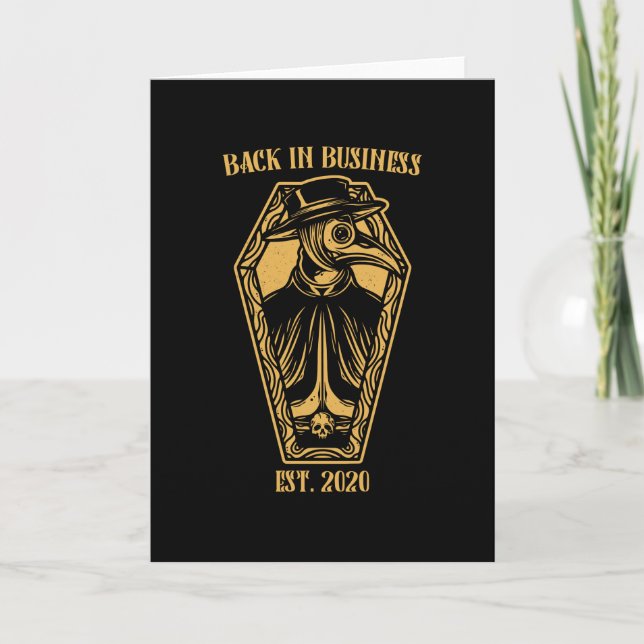 Carte Plague Doctor Funny Medic Cadeau (Devant)