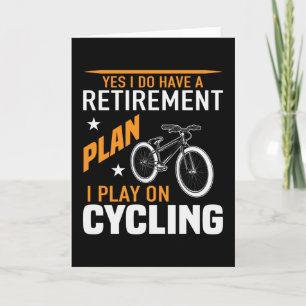 Carte Plan de retraite Vélo vélo vélo