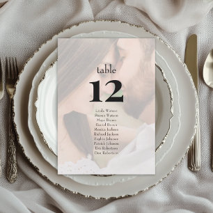 Carte Plan de table de mariage photo éditorial minimalis