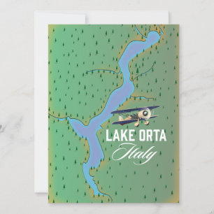 Carte Plan du lac d'Orta Italie