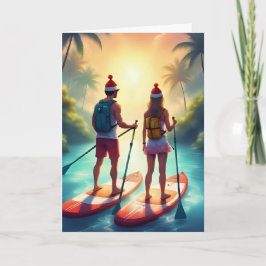 Carte Planche de paddleboard pour l'aventure des vacance