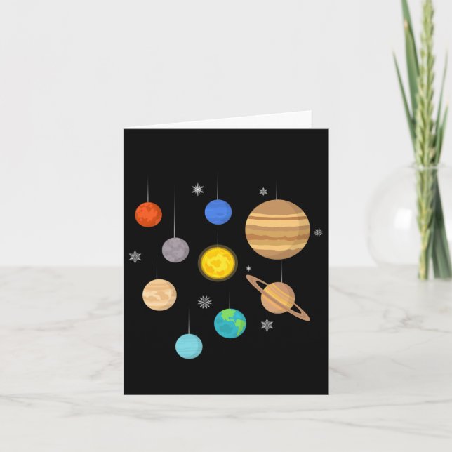 Carte Planètes dans l'espace  (Devant)