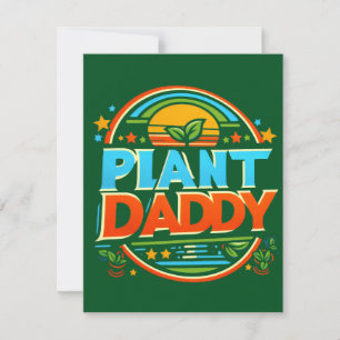 Carte Plante Papa Houseplants Jardinage Paysage Dads