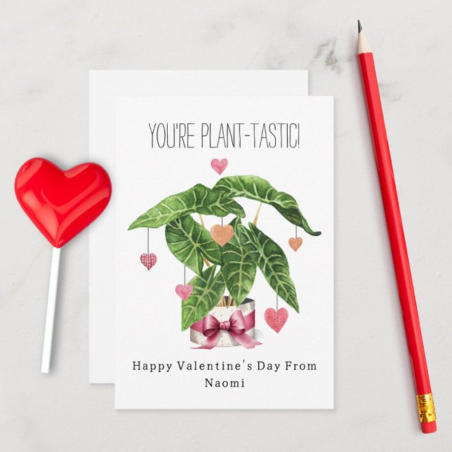Carte Plante - Tastic Pun Classroom Valentine (Créateur téléchargé)