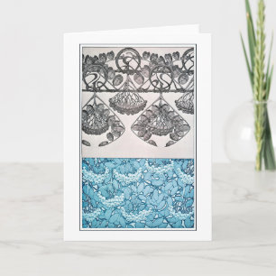 Carte Plantes de style Art Nouveau, Mucha