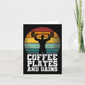 Carte Plaques Et Gains De Café - Travail De Poids Rétro