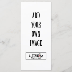 Carte plat 4 x 9 pouces