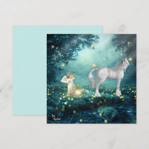 Carte plat Angel Imaginaire et Unicorn