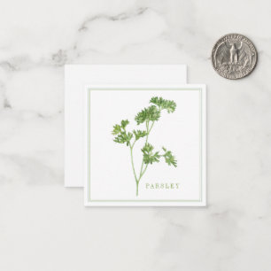 Carte plat Carré de 2,5 pouces FRAÎCHE PARSLEY