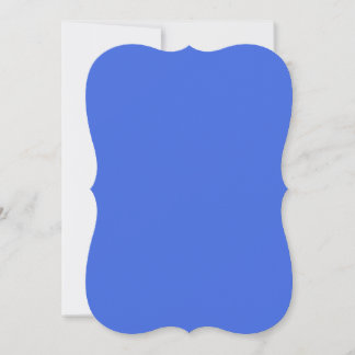 Carte Plat Courbe Bleue Royale - Personnalisable