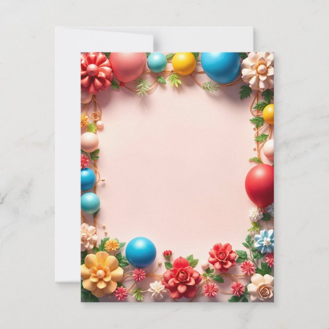 Carte plat d'anniversaire (Devant)