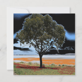 Carte plat d'arbre solo du lac Beeac