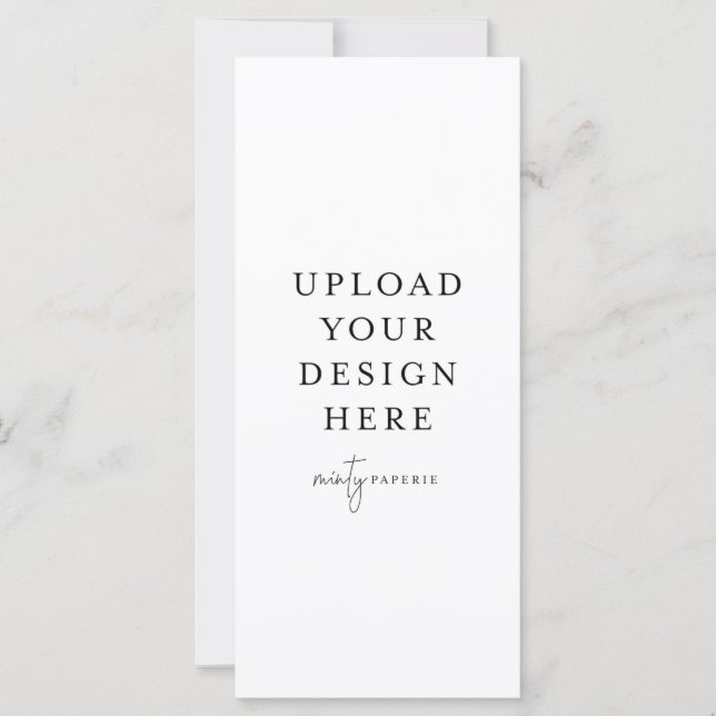 Carte plat de 4 po x 9 po - Portrait (Devant)