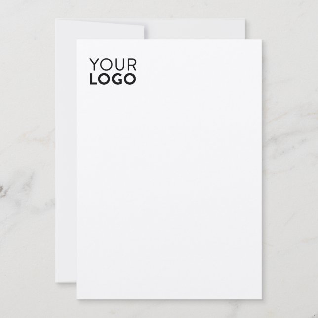 Carte plat de 5 po x 7 po - Felt Ecru (Devant)