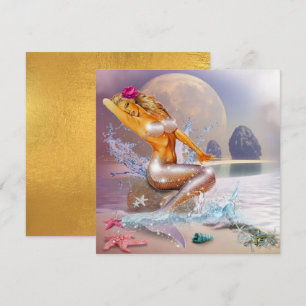 Carte plat de sirène d'Imaginaire