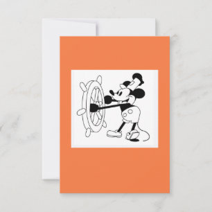 Carte plat de taille moyenne Steamboat Willie desi