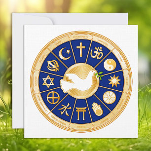 Carte plat Dove of Peace 5,25 pouces x 5,25 pouces