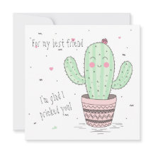 Carte Plat du meilleur ami Cactus