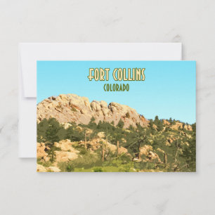 Carte Plat Fort Collins Colorado Horsetooth Rock