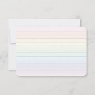 Carte Plat Gratuit Pastel Rainbow avec grille de p