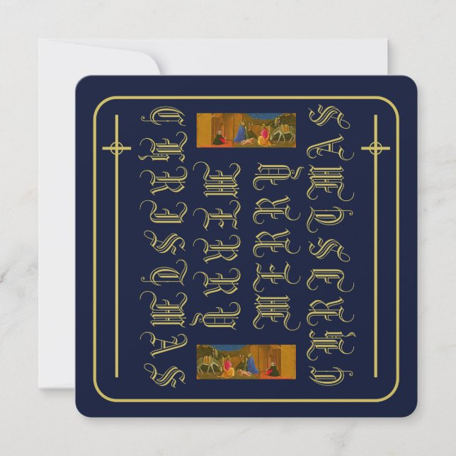 Carte plat haute définition de la scène de NATIVIT (Devant)